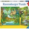 In Het Oerwoud – Ravensburger – 3 X 49 Stukjes -Speelgoedwinkel in het oerwoud puzzel ravensburger