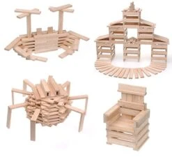 Kapla C100 Wooden Box 100 Delig 8 Kapla C100 Wooden Box 100 Delig -Speelgoedwinkel kapla bouwplankjes 4 3