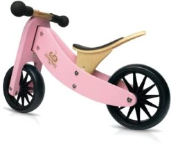 Tiny Tot Loopfiets 2 – In – 1 Kinderfeets – Loopfiets – Rose -Speelgoedwinkel kinderfeets tiny tot roze loopfiets 1 1