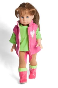 Paardrijd Outfit 3-delig Mt. 35 – 45 Cm. -Speelgoedwinkel kledingset pop pardrijden heless 1500 2500 2 1