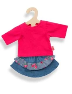 Spijkerrrok Met T-shirt Mt. 28 -35 Cm.