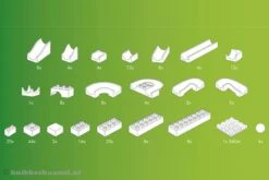 Hubelino Knikkerbaan Bouwdoos 200-delig -Speelgoedwinkel knikkerbaan 200 delig hubelino 420183 2