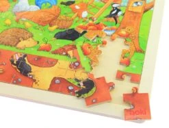 Houten Puzzel Tuin -Speelgoedwinkel legpuzzel goki 57743 1 1