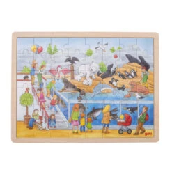 Houten Puzzel Zeeleven -Speelgoedwinkel legpuzzel goki 57744 1