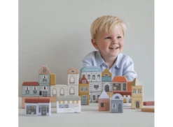 Little Dutch LD4493 Blokkenstad Uitbreiding Railway -Speelgoedwinkel little dutch blokkenset stad 1