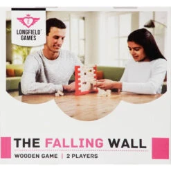 LongField Games Houten Spel De Vallende Muur -Speelgoedwinkel longfield Gameshouten speel vallende stenen houten muur