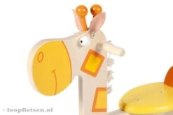 Loopfiets Giraffe -Speelgoedwinkel loopfiets giraffe houten 4wielen scratch 1 1