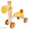 Loopfiets Giraffe -Speelgoedwinkel loopfiets giraffe houten 4wielen scratch