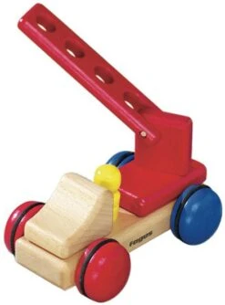 Houten Mini-brandweerwagen Fagus -Speelgoedwinkel mini brandweerwagen fagus 12 02 1