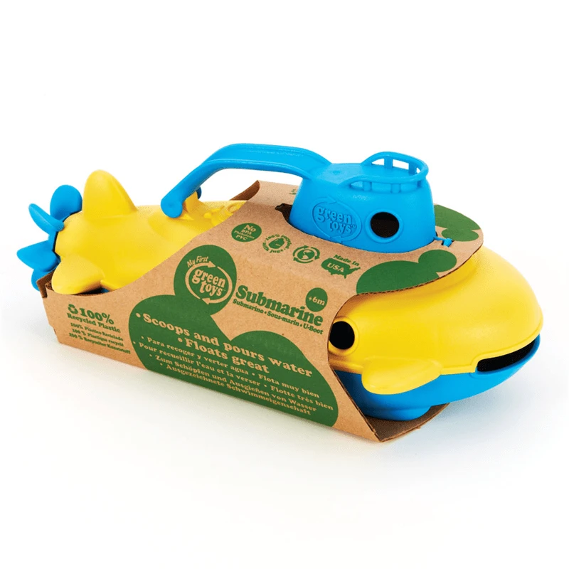 Green Toys Green-Toys Onderzeeer Geel Met Blauw Handvat 6 Green Toys Green-Toys Onderzeeer Geel Met Blauw Handvat - Afbeelding 4