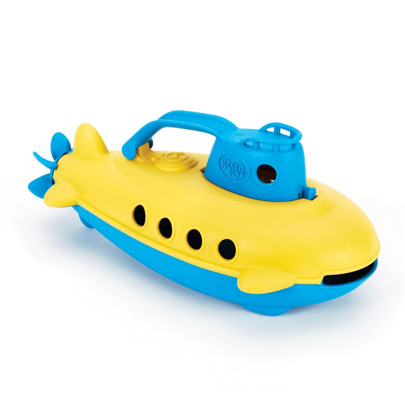 Green Toys Green-Toys Onderzeeer Geel Met Blauw Handvat 3 Green Toys Green-Toys Onderzeeer Geel Met Blauw Handvat