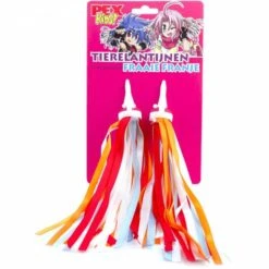 Stuurlint Streamer Pexkids Handvatversiering -Speelgoedwinkel pexkids streamers versiering stuur blauw oranje 8718836202469 speelactief.nl