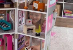 Poppenhuis Modern Deluxe Herenhuis -Speelgoedwinkel poppenhuis kidkraft 65883 modern deluxe herenhuis 4