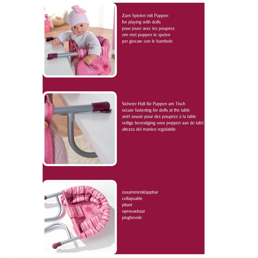 Poppenstoeltje – Tafelzitje 6 Poppenstoeltje – Tafelzitje - Afbeelding 4