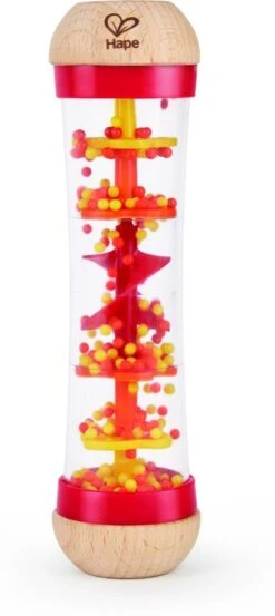 Regenmaker Rood – Hape Beaded Raindrops 7 Regenmaker Rood – Hape Beaded Raindrops -Speelgoedwinkel regenmaker rood hape beaded raindrops 1