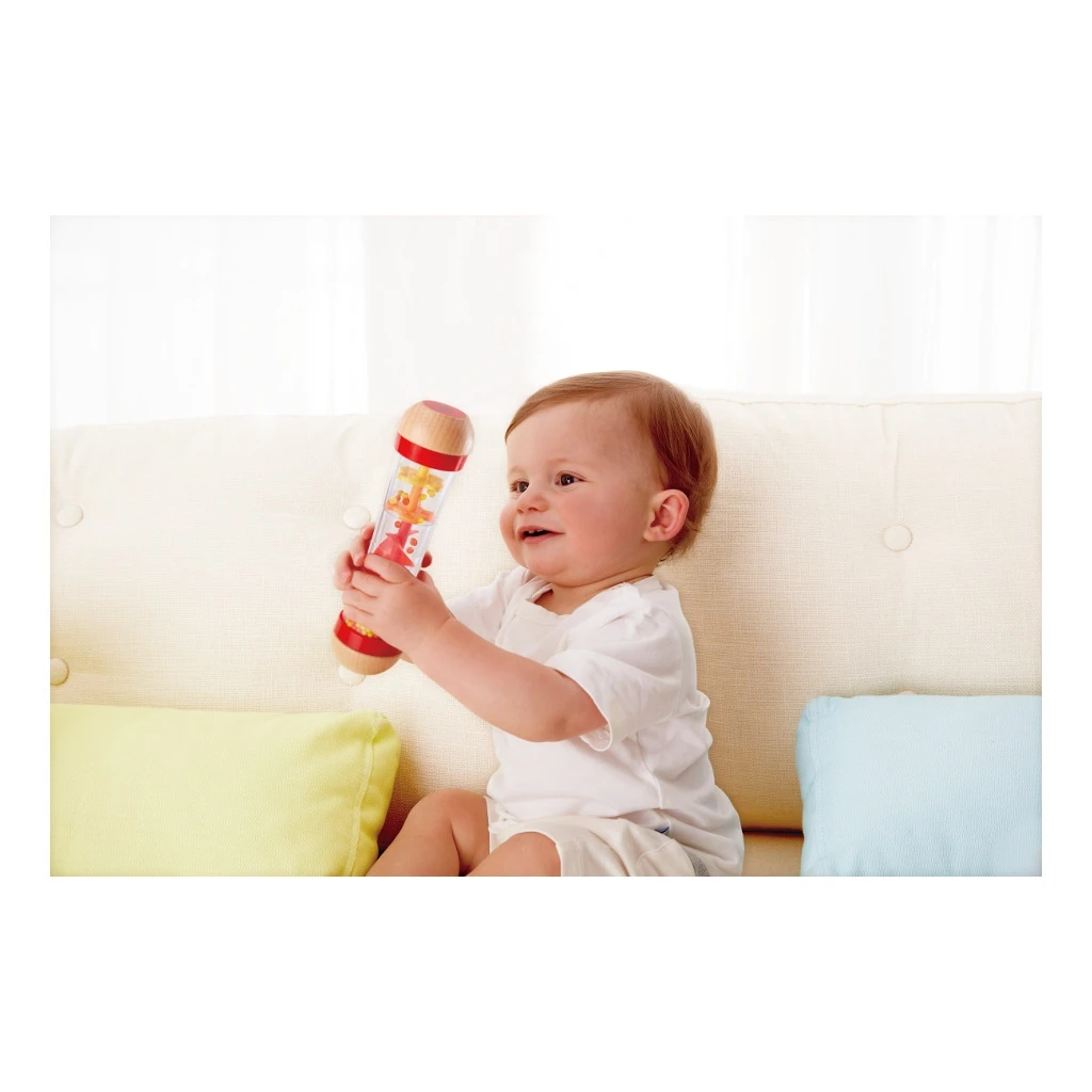 Regenmaker Rood – Hape Beaded Raindrops 6 Regenmaker Rood – Hape Beaded Raindrops - Afbeelding 4