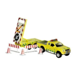 Pickup Rijkswaterstaat Met Bebakeningstrailer -Speelgoedwinkel rijkswaterstaat auto kidsglobe