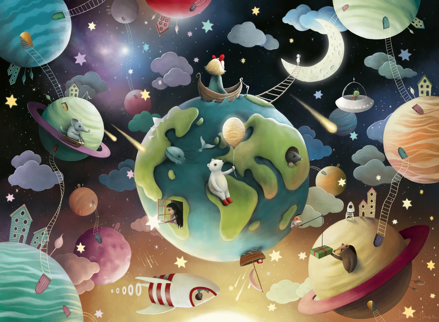 De Ruimte Puzzel Ravensburger 100 Stukjes XXL 4 De Ruimte Puzzel Ravensburger 100 Stukjes XXL - Afbeelding 2