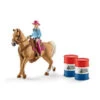 Schleich 41417 Barrel Racing Met Cowgirl FarmWorld -Speelgoedwinkel schleich 41417 barrel racing met cowgirl op rodeozadel