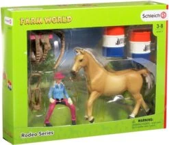 Schleich 41417 Barrel Racing Met Cowgirl FarmWorld -Speelgoedwinkel schleich 41417 barrel racing met cowgirl op rodeozadel 5