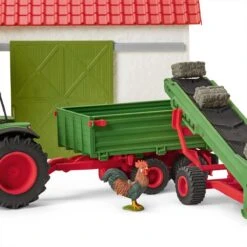 Schleich 42377 Hooitransportband Met Boer FarmWorld -Speelgoedwinkel schleich 42337 hooi transportband met boer 2