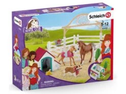 Schleich 42458 Hannah’s Paarden-gastenverblijf Met Hondenhok -Speelgoedwinkel schleich 42458 hannas paarden gasten verblijf met hondenhok 1 1