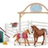 Schleich 42458 Hannah’s Paarden-gastenverblijf Met Hondenhok -Speelgoedwinkel schleich 42458 hannas paarden gasten verblijf met hondenhok