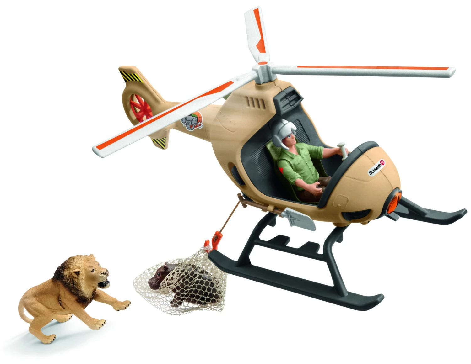 Schleich 42476 Reddingshelikopter Dieren WildLife 3 Schleich 42476 Reddingshelikopter Dieren WildLife