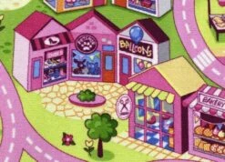Speelkleed Sweet City Speeltapijt 140×200 Cm -Speelgoedwinkel speelkleed sweet city 3