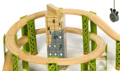 BigJigs BJT019 Houten Trein 114-delige Treinset Bouwterrein -Speelgoedwinkel treinset bouwterrein bigjigs bjt019 5 1