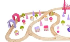 BigJigs BJT023 Treinset Grote Sprookjesstad -Speelgoedwinkel treinset sprookjesstad bigjigs bjt023 3