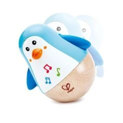 Muziek Tuimelaar Pinguin – Hape Music Wobbler -Speelgoedwinkel tuimelaar pinguin hape e0331 pinguin music wobbler 1 1