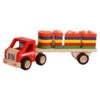 Houten Vrachtwagen Met Geometrische Vormplaten -Speelgoedwinkel vrachtwagen met geometrische vormplaten santoys 95952