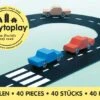 WayToPlay King Of The Road Rubber Flexibele Autobaan 40-dlg -Speelgoedwinkel waytoplay king of the road flexibele autobaan 1