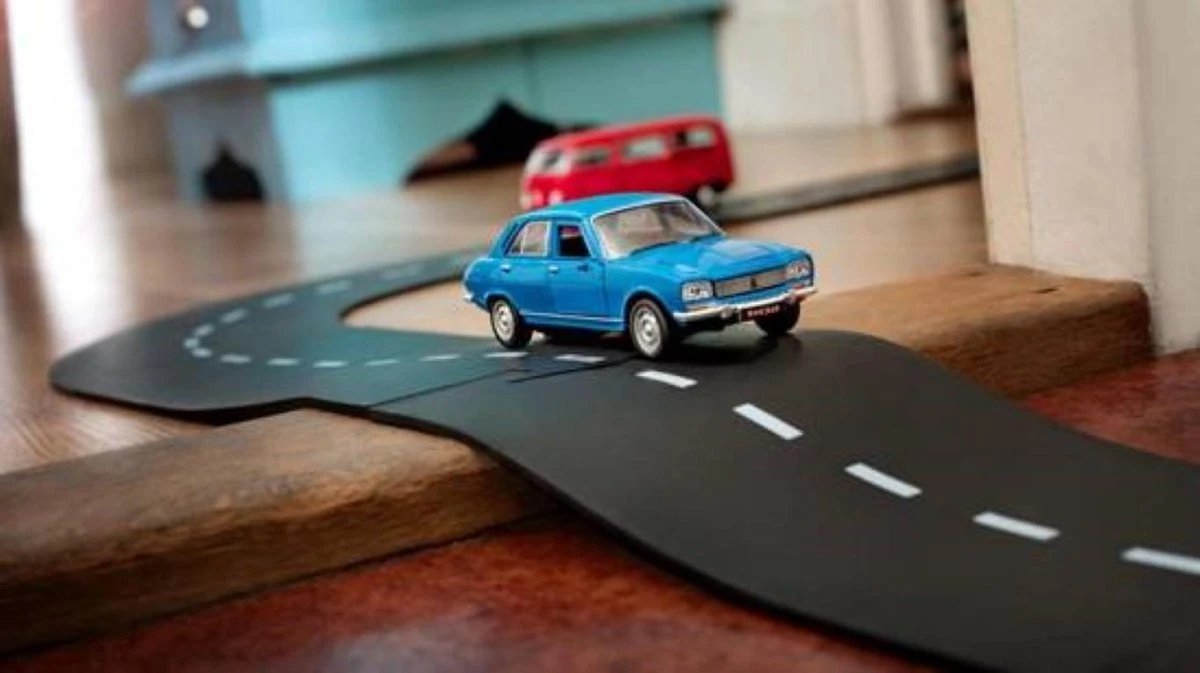 WayToPlay Straight Rubber Autobaanstukken 4pc 6 WayToPlay Straight Rubber Autobaanstukken 4pc - Afbeelding 4